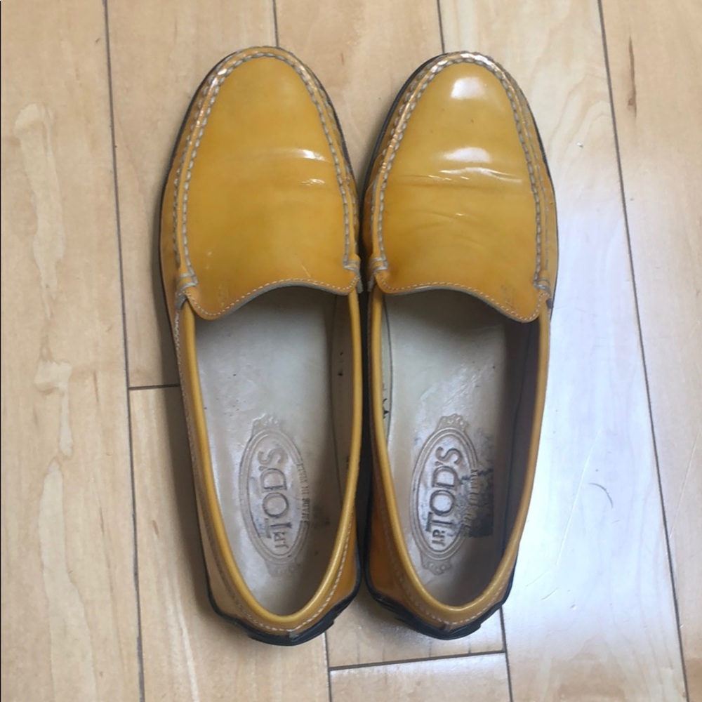 Tod’s Italian patent leather loafers size 9 1/2